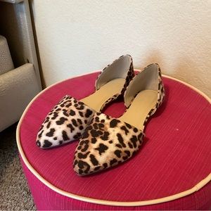 NWOT Cheetah Leopard Print Ballet Point Flats